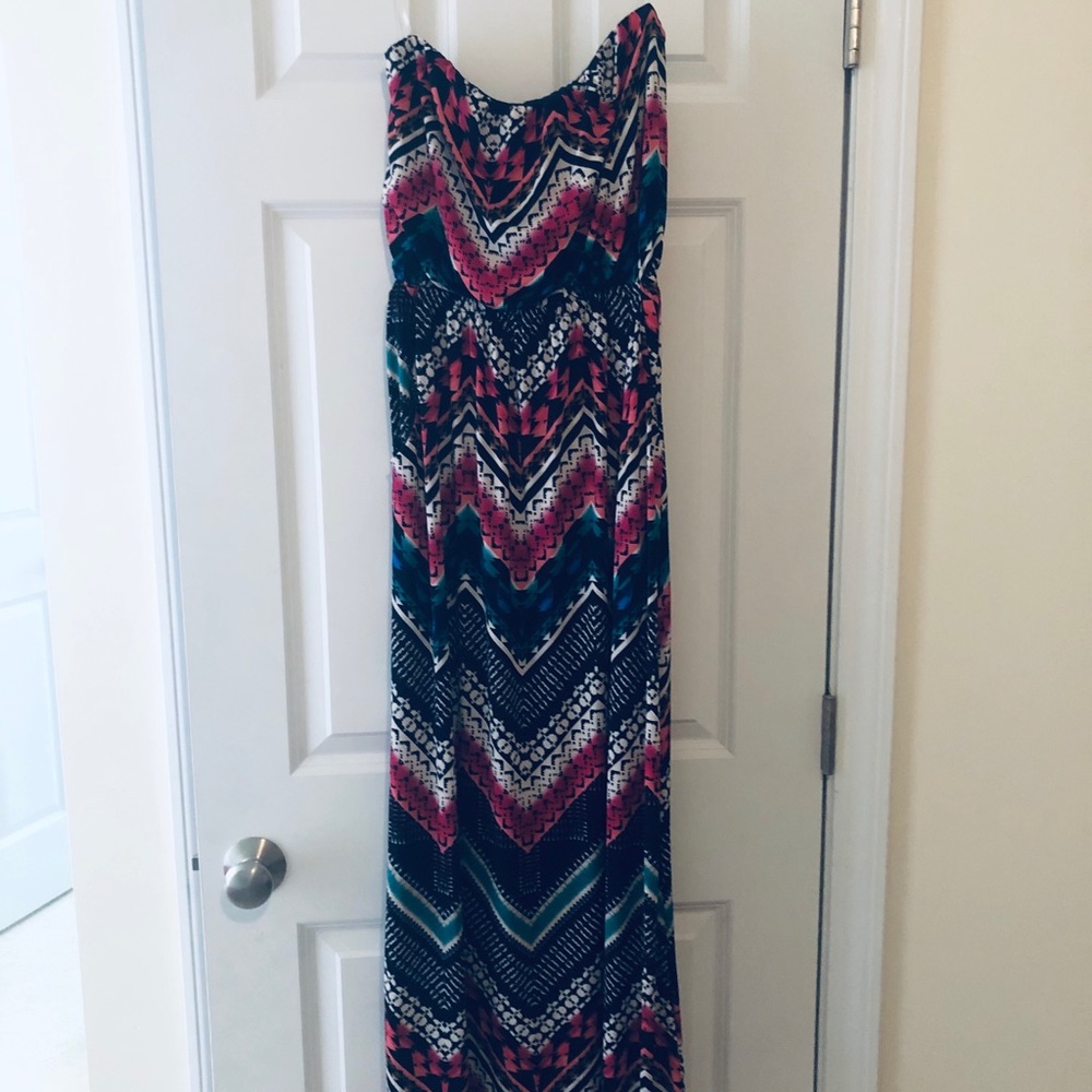 Multi colored print Maxi dress